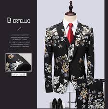 Check spelling or type a new query. Mens Floral Suit Jacket Men Suit Set Slim Fit Printing Flower Wedding Suits 3 Pieces Jacket Pants Vest Plus Size 5xl Wish