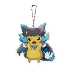 amazon co jp ポケモンセンターオリジナル ダイカットアクリルチャーム メガリザードンxのポンチョを着たピカチュウ おもちゃ 通販 ポケモン ポケモン イラスト イラスト