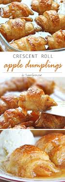 Crescent Roll Apple Dumplings Sugar Apron Recipe Dessert Recipes Apple Recipes Thanksgiving Desserts
