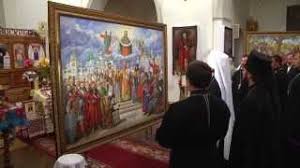 Фреска «хрещення русі» є одним з головних релігійних творів російського живопису xix століття. V Ostrozkij Akademiyi Prezentuvali Kartinu Hreshennya Ukrayini Rusi Nacionalnij Universitet Ostrozka Akademiya