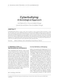 The universal declaration of human rights states, no one shall be subjected to torture or to cruel, inhuman or degrading treatment or punishment. Pdf Cyberbullying A Sociological Approach Luzia Pinheiro Academia Edu
