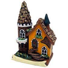 Wholesale Orange Fairy House With Tower Fairy House Fairy Garden Houses Fairy Garden