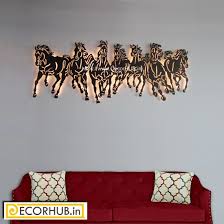 We found no results matching your search. Designer Seven Horse Metal Wall Art With Led