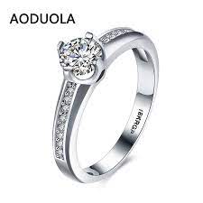 Four Claws Ring Silver Color Crystal Zirconia Women S Cheap Rings Ladies And Girls Jewelr Cheap Wedding Rings Austrian Crystal Jewelry Wedding Rings Engagement