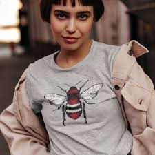 Red, White and Black Bee T-Shirt