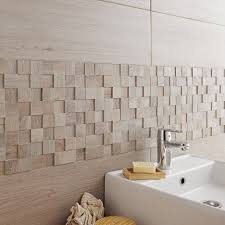 Mosaique Mur Havana 3d Gris 4 0 X 4 0 Cm Salle De Bain Castorama Salle De Bain Design Et Carrelage Salle De Bain
