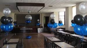 Birthday Blue Black And Silver Party Decorations Pin On Decorating