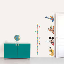 disney mickey and goofy wall sticker height chart