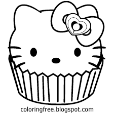 If you want to fill colors in hello kitty cupcake pictures & you can make it more beautiful by filling your imaginative colors. Best Hd Hello Kitty Cupcake Coloring Pages Photos Craetive Kids Colouring