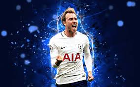 Denmark midfielder christian eriksen was given chest compressions after collapsing on the field during a european championship christian eriksen collapses on field during euro 2020 match. Herunterladen Hintergrundbild Christian Eriksen Danischer Fussballspieler Abstrakte Kunst Tottenham Hotspur Fussball Eriksen Premier League Neon Lichter Tottenham Fc Mit Einer Auflosung Zu Uberwachen 2880x1800 Bilder Auf Dem Desktop