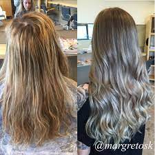 From Golden Highlights To A More Natural Ashy Balayage Hair Beauty Ashy Balayage Long Hair Styles