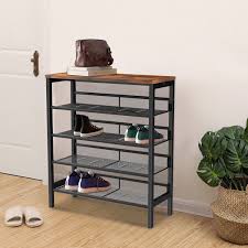 Suitable to put clothes, coats, hats, scarves, suitcases, plants, shoes, slippers, sandals, bags, books, plants, toiletries, baskets in entryway, front door, bedroom, balcony, closet, etc. 17 Stories 5 Tier 12 Pair Shoe Rack Reviews Wayfair