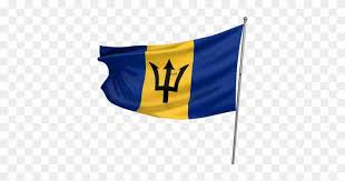 The barbados flag has a trident in the centre that you will need to colour black. Concha Barbados Flag Free Transparent Png Clipart Images Download