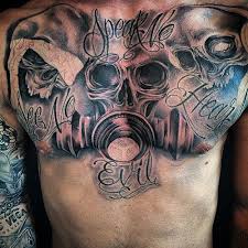 101 Best Skull Tattoos For Men Cool Designs Ideas 2019 Guide Chest Tattoo Men Tattoos For Guys Cool Chest Tattoos