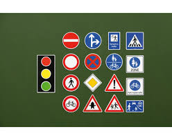 Zeigen bei übungen im schonraum (z. 218 Teile Verkehrszeichen Set Tafelmaterial Betzold