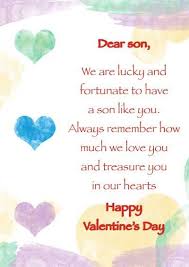 Dear Son Happy Valentine S Day Valentine Quotes Happy Valentine Day Quotes Valentines Card Sayings