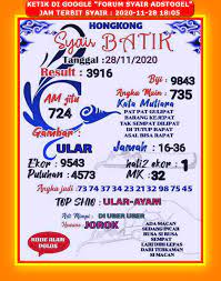 1 New Message Kode Syair Hongkong 28 November 2020 Forum Syair Togel Hongkong Singapura Sydney