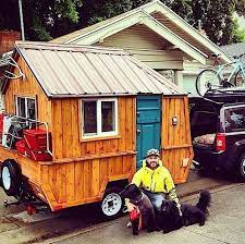Man Converts Pop Up Trailer Into Micro Cabin On Wheels Diy Camper Trailer Tiny House Camper Pop Up Trailer