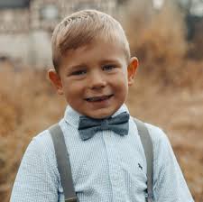 Suit Boy Children's Bow Tie Blue