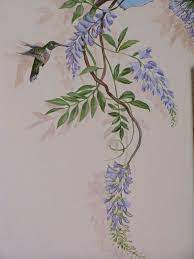Hummingbird Wisteria Vine Drawing Wildflower Tattoo Watercolor Tattoo Flower