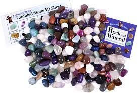 Large collection of tumbled stones for crystal and gemstone collectors. Amazon Com Tumbled Polished Natural Dyed Gem Stones 5 Pounds Lbs Educational Color Id Sheet 27 Page Rock Mineral Identification Book Average Stone Size 1 Inch Limited Edition Dancing