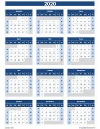 2020 Calendar Excel Templates Printable Pdfs 2020 Calendar Download 18 Free Printable Excel Templates Do Excel Calendar Calendar Printables Calendar Template