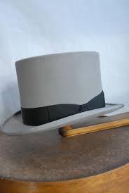 Vintage G A Dunn Co Fur Felt Grey Top Hat Morning Hat Uk 7 Etsy Top Hat Grey Top Vintage
