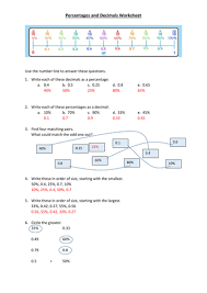 A full blown lesson (or even 2 or 3!!) on converting between fractions, decimals and percentages. Decimals And Percentages Worksheet With Answers Teaching Resources