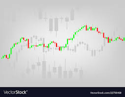 candle stick graph chart of stock market