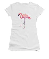 Find customizable flamingo invitations of all sizes. Pink Watercolor Flamingo Women S T Shirt For Sale By Olga Shvartsur
