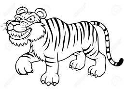 Then you can paint the tiger beautiful. Tiger With Creepy Smile Coloring Page Free Printable Coloring Pages For Kids