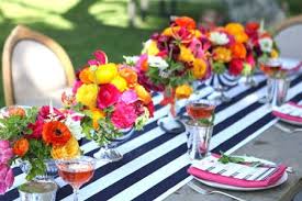 Black And White Striped Table Runner 19 X 108 Colorful Table Setting Wedding Table Runners Pink Pink Napkins