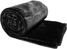 King size, heavy korean mink blanket 1 ply, soft and warm, thick raschel printed mink blanket. Amazon Com Solaron Queen Solid Black Korean Mink Blanket Home Kitchen