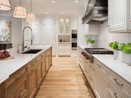 Check spelling or type a new query. Oak Island With Blond Wood Floors Transitional Kitchen