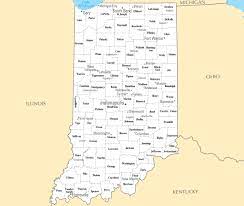 Other major cities found on the indiana map include fort wayne, evansville, south bend, and gary. Large Administrative Map Of Indiana State With Major Cities Indiana State Usa Maps Of The Usa Maps Collection Of The United States Of America