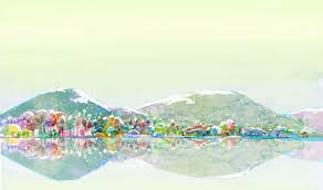 4558533 Painting Reflection House Winter Water Digital Art Colorful Snow Snowy Peak Mountains Nature Trees Wallpaper Mocah Org Man near torii gate wallpaper, gray temple wallpaper, landscape. 4558533 painting reflection house