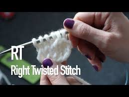This is a decorative edging for knitting projects with small holes. Rt Right Twisted Stitch Continental Style Tutorial How I Knitting Ilove Youtube