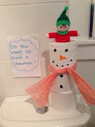 Toilet Roll Snowman Elf On The Shelf Day 2 Elf On The Shelf Elf Shelves