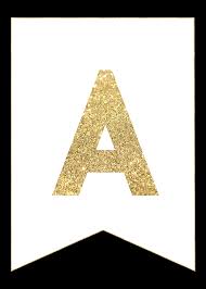 Print out some unique template of happy birthday letters. Gold Free Printable Banner Letters Paper Trail Design
