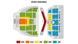 prototypical detroit opera house detroit mi seating chart