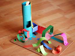 Fold cut out parts along the dotted lines (put the ruler on the line, and draw with the pen): Creating 3 D Paper Sculptures With Kids Make And Takes
