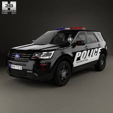 3d Model Of Ford Explorer Police Interceptor Utility 2016 Ford Explorer Ford Police Police Cars