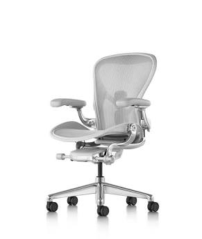 Aeron Mineral Polished Office Chair | Herman Miller