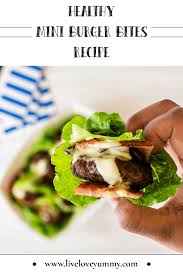 This Healthy Burger Bites Recipe With Bacon Mushrooms And Ranch Dressing Is A Perfect Appetizer Recipe For Your Next Burger Bites Mini Burgers Healthy Burger
