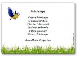 Poesie Printemps D Anne Marie Chapouton Poesie Illustree A Imprimer Poesie Printemps Comptine Printemps Maternelle Comptines