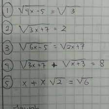 Untuk semesta bilangan real, pertidaksamaan irasional akan terdefinisi jika syarat akar terpenuhi yaitu fungsi yang. Tentukan Nilai X Yang Memenuhi Persamaan Irasional Berikut Brainly Co Id