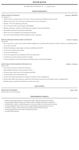 Use our career interest test report to get your career on track and keep it there. Dining Room Attendant Resume Sample Mintresume