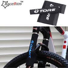 novo 2 pcs 1 pair protetor cadeia quadro da bicicleta mountain bike ciclismo frente fork protector guard protective p bicycle accessories bicycle bicycle frame