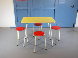 1950s formica cabinet, dining table and