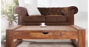 table basse en bois olaf une table en bois de palissandre naturel avec un tiroir de rangement eco furniture loft decor furniture